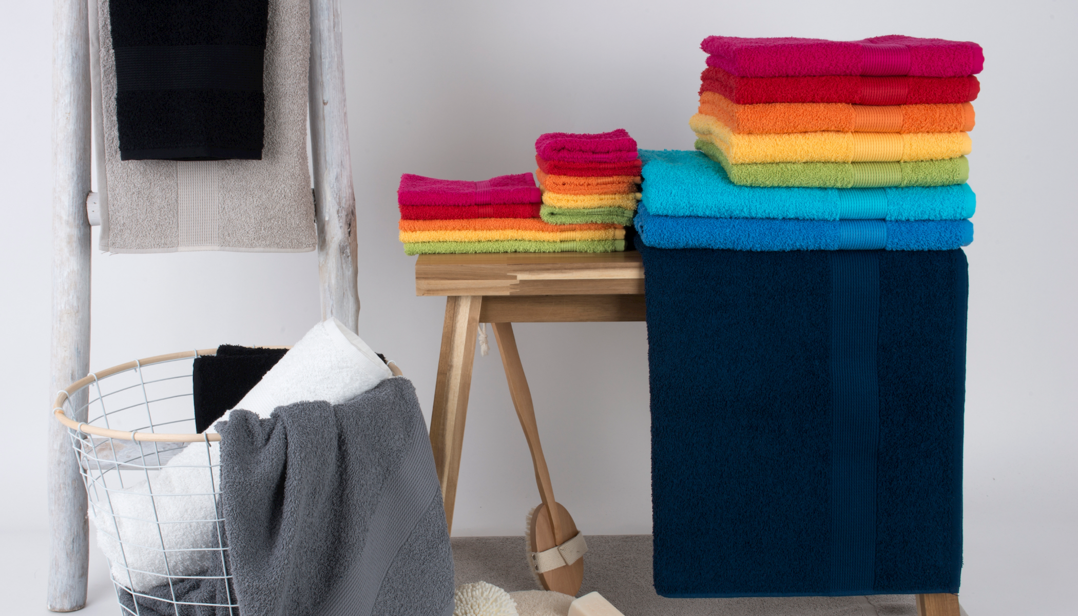 soap + towels