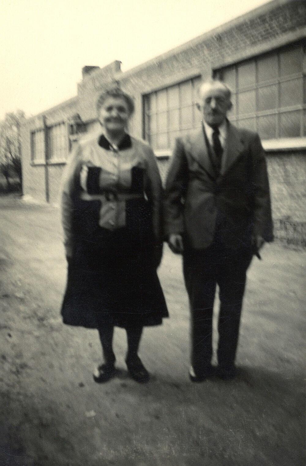 Maria-Emelie Cleppe en Jules Clarysse, oprichter van Jules Clarysse NV