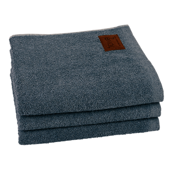3 blauwe Towel2 handdoeken